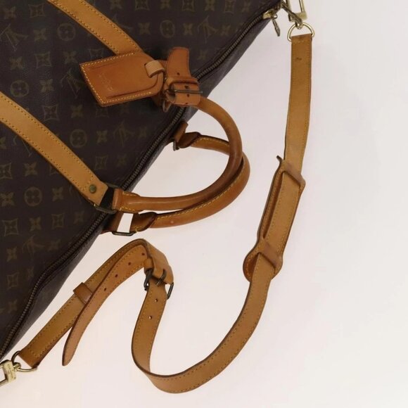 LOUIS VUITTON Monogram Keepall Bandouliere 55 Boston Bag - Picture 7 of 16